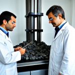 Enhanced Weathering Research in Portugal**

"A team of scientists, fully clothed in professional lab attire, analyzing basalt rock samples in a modern laboratory setting in Portugal, with advanced equipment visible in the background. The scene showcases the scientific process of accelerated weathering for carbon capture. Safe for work, appropriate content, perfect anatomy, natural proportions, professional, modest, family-friendly, high-resolution photograph, detailed textures, natural lighting."

**