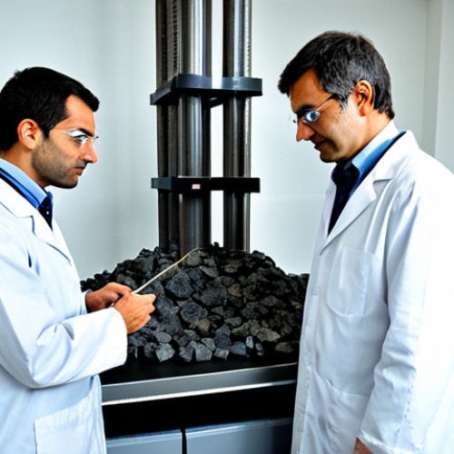 Enhanced Weathering Research in Portugal**

"A team of scientists, fully clothed in professional lab attire, analyzing basalt rock samples in a modern laboratory setting in Portugal, with advanced equipment visible in the background. The scene showcases the scientific process of accelerated weathering for carbon capture. Safe for work, appropriate content, perfect anatomy, natural proportions, professional, modest, family-friendly, high-resolution photograph, detailed textures, natural lighting."

**