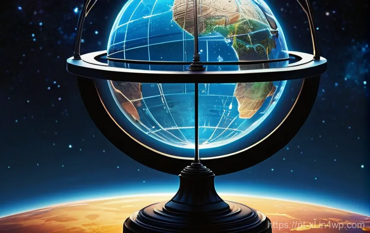 기후 엔지니어링의 법적 쟁점 - Image Prompt 1: The Fragmented Global Compass**